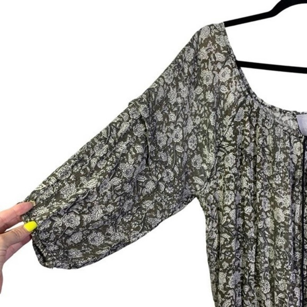 DENIM & SUPPLY RALPH LAUREN Brown Floral Paisley Smock Tunic Mini Dress - Picture 3 of 8